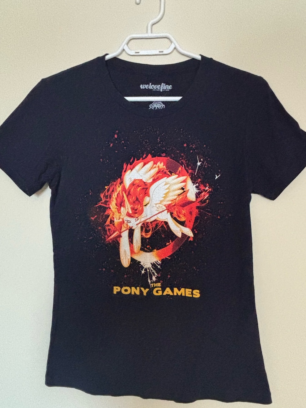 My Little Pony Hunger Games The Pony Games Parody T-Shirt Black M Celestia